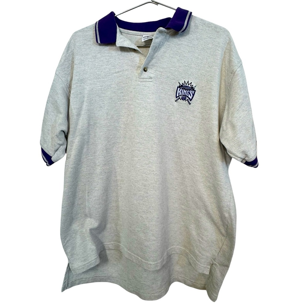 Vintage High End Sacramento Kings NBA Men’s XL Embroidered Polo Shirt Y2K